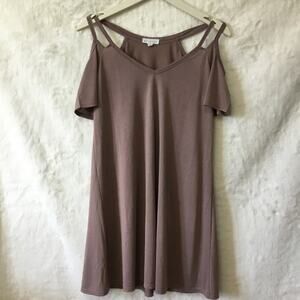 Socialite Mocha Strappy Mini Dress